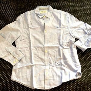 Men's Penguin Large Slim Fit Dress Shirt (Blue)